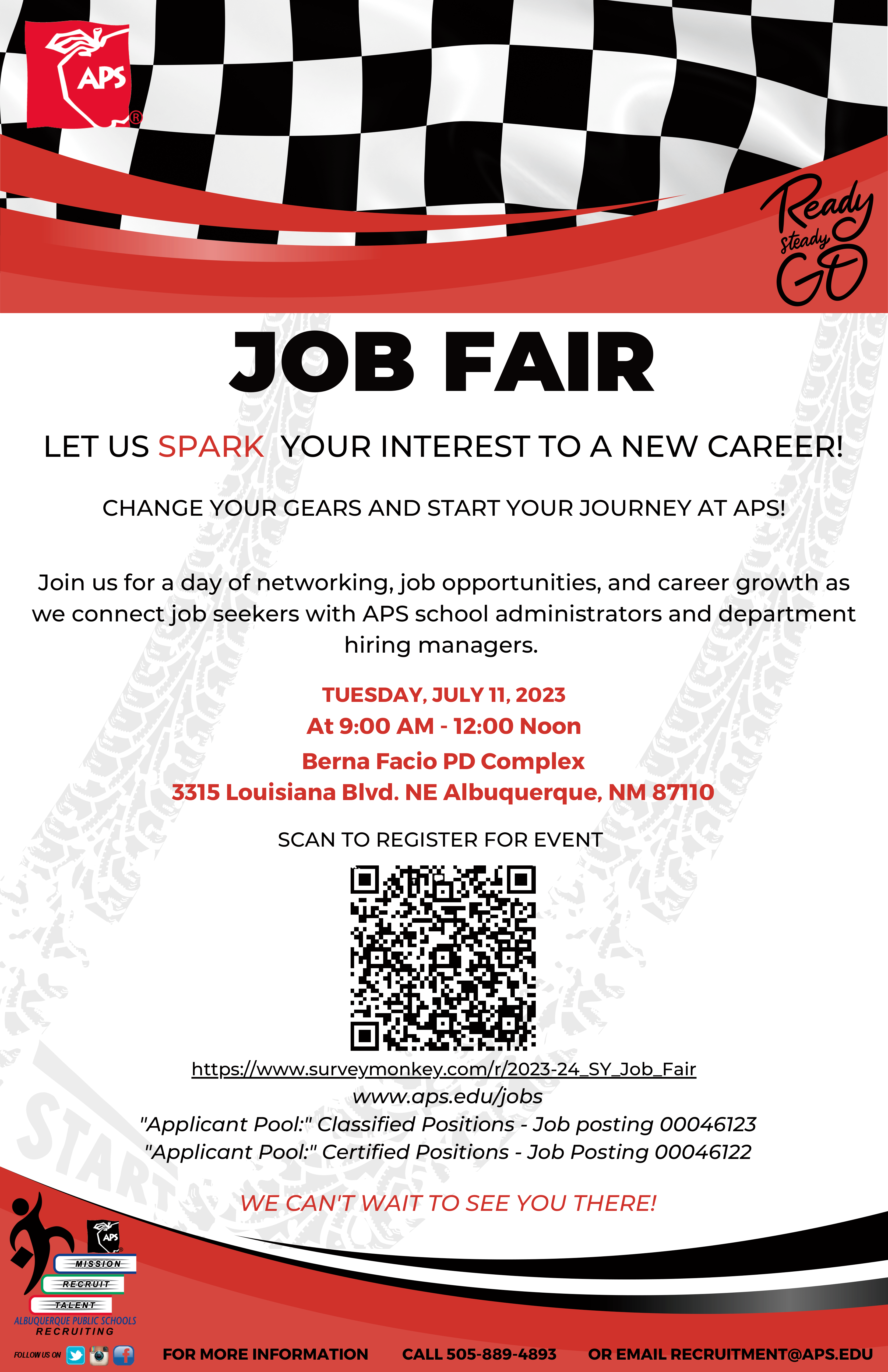 APS Job Fair flyer