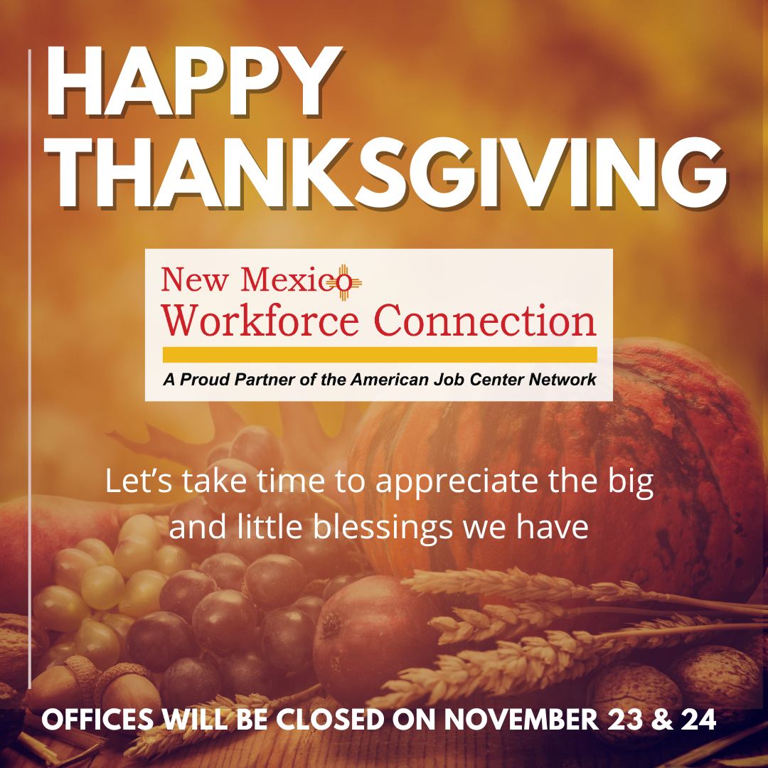 Happy Thanksgiving - Offices Will Be Closed on November 23 & 24 flyer