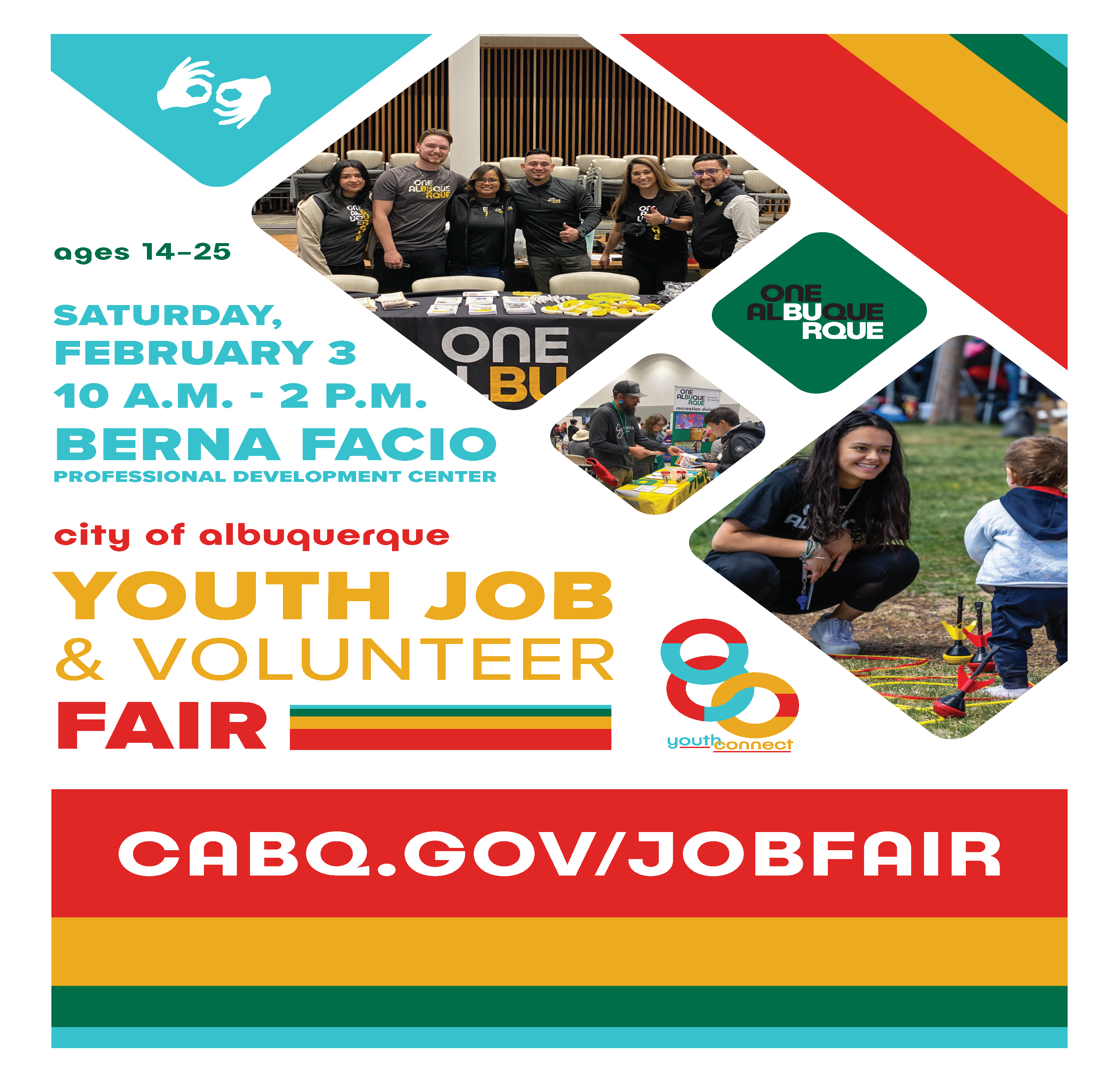 City of Albuquerque Youth Job & Volunteer Fair flyer