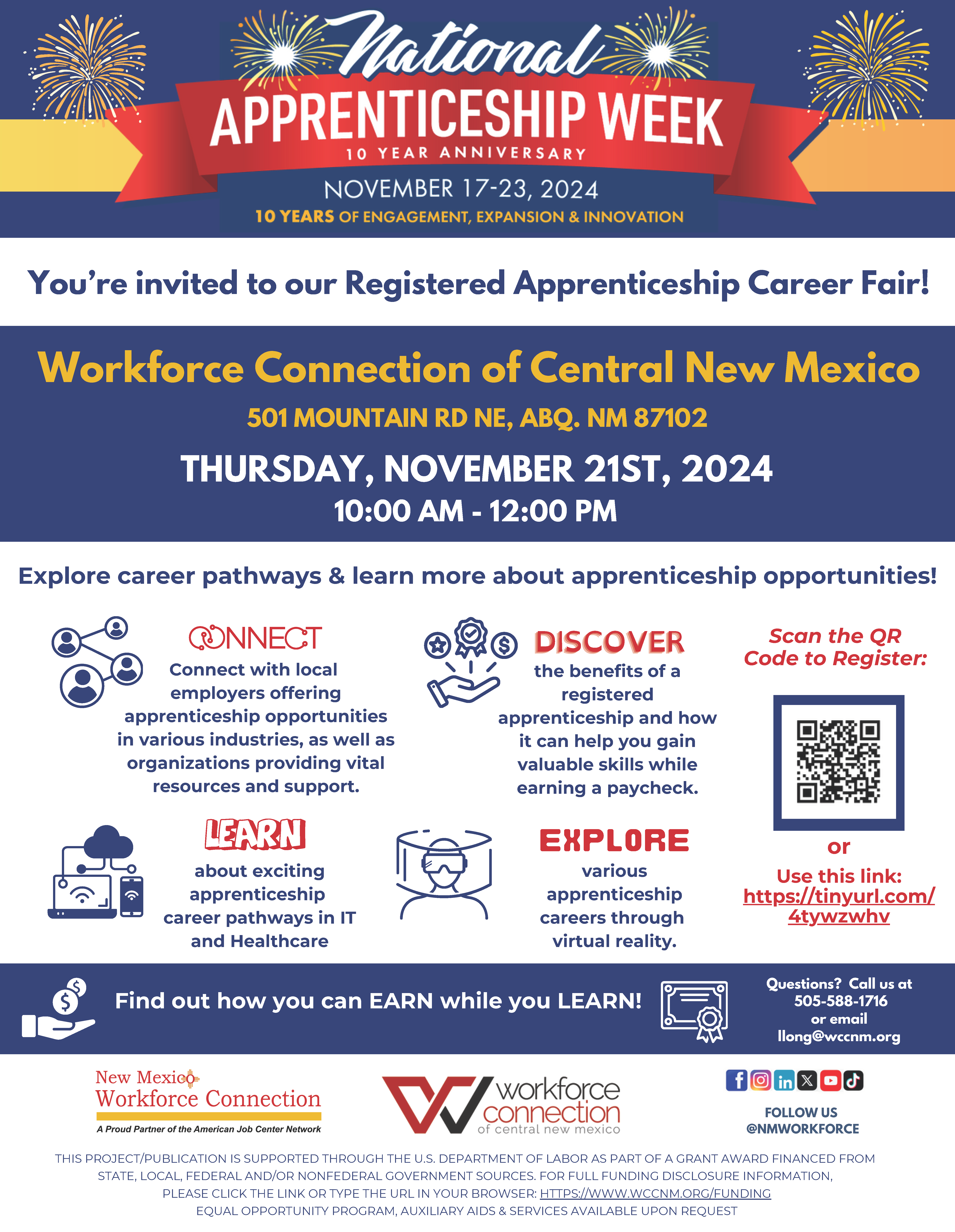 National Apprenticeship Week on November 17 to 23 - Flyer